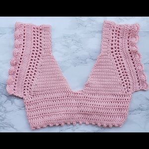 Very cute handmade crochet crop top